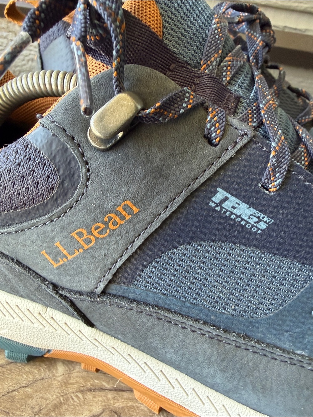 L.L. Bean Shoes Mens Tek sport Waterproof Trail Hiking Sneakers size 9.5 - Picture 8 of 11